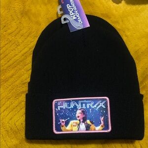 K-Pop kids Black Knit Beanie - Cuff Hat